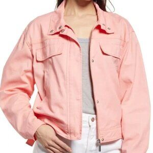 NWT Treasure & Bond Stand Collar Cotton Twill Jacket